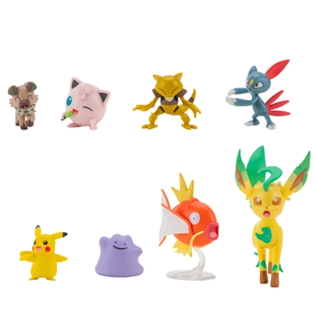 Pokémon Battle Figure Set - Wattzapf, Myrapla & Glutexo Mit Beweglichen Gliedmaßen