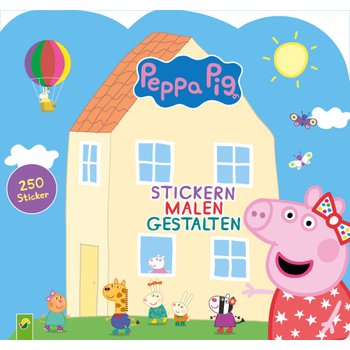 Peppa Wutz Stickern Malen Gestalten