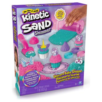 Kinetic Sand Einhorn Back Set Bäckerei für Cup Cakes neon/glitzer