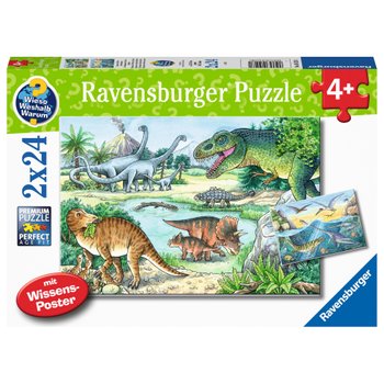 Ravensburger Puzzle Saurier und ihre Lebensräume 2x24 Teile