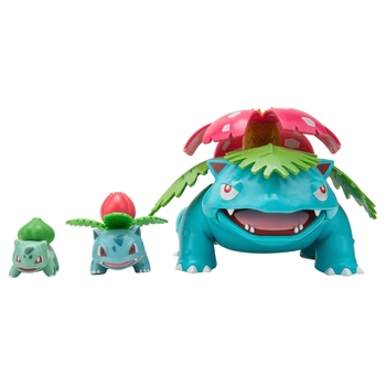 Pokémon Figuren Evolution Multi-Pack met Bulbasaur, Ivysaur en Venusaur