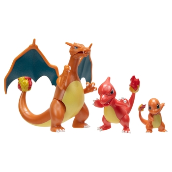 Pokémon Figuren Evolution Multi-Pack mit Glumanda, Glutexo und Glurak