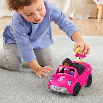 Barbie - Little People Cabriolet Rose Avec Figurines