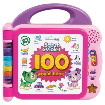 LeapFrog 100 Words Scout and Violet Interactive Learning Book Pink