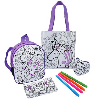 Colour Your Own Kit Unicorn Backpack