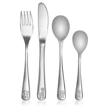 reer Growing Kinderbesteck 4er Set Edelstahl Tiere