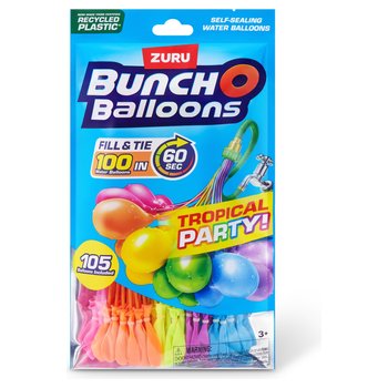 Bunch O Balloons by ZURU Tropical Party Water Balloons 3 Pack (100+ Balloons)