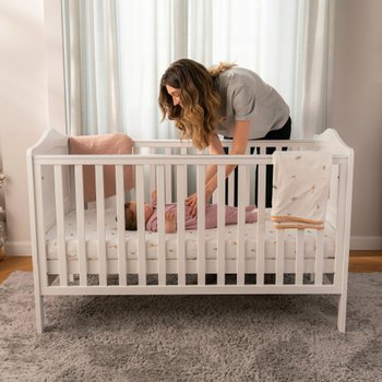 Nested Sorrento Wooden Cot Bed White