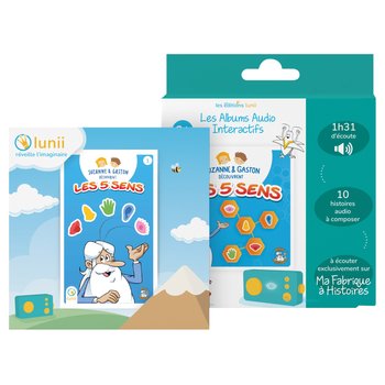 Lunii - Albums Audio Interactif Suzanne et Gaston Découvrent Les 5 Sens