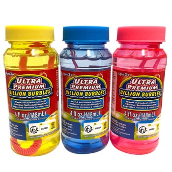 Bubble Solution with Wand 118ml Assortment