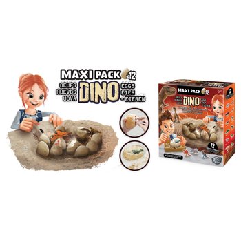 Buki - Dino Maxi Coffret 12 Oeufs à Déterrer