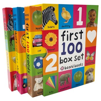 My First 100 Words Board Book Box Set: Animals, Numbers, Colours and Shapes