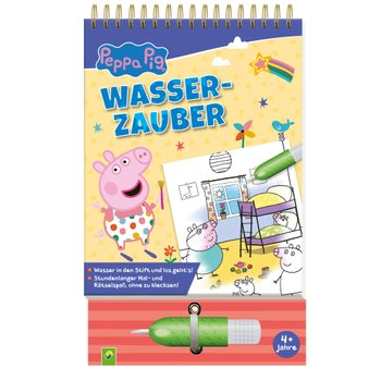 Peppa Wutz Ausmal-Set Wasserzauber mit Malblock und Wasserstift