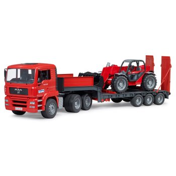 Bruder MAN TGA Semi-Trailer Truck with Manitou Telehandler