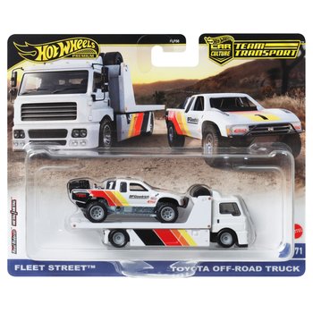 Hot Wheels - Team Transport 1/64 Véhicules Fleet Street et Toyota Off-Road Truck