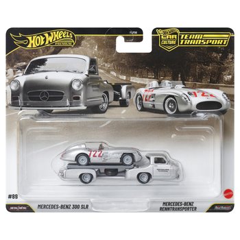 Hot Wheels Premium Team Transport Mercedes-Benz 300 SLR & Mercedes-Benz Renntransporter 2 Pack