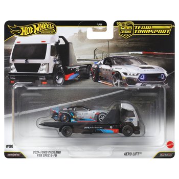 Hot Wheels Premium Team Transport 2024 Ford Mustang RTR Spec 5-FD & Aero Lift 2 Pack