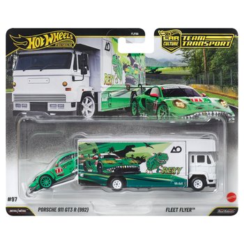 Hot Wheels Premium Team Transport Auto Porsche 911 GT3 R 992 Rexy & Fleet Flyer 2er Set
