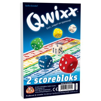 Qwixx Dobbelspel 2x Scoreblok
