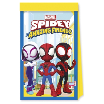 Spidey et ses Amis Extraordinaires - 4 Sacs à Bonbons en Papier
