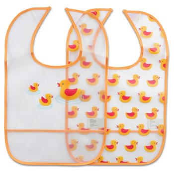 Slabbetjes van PEVA met Klittenbandsluiting Set van 2 assorti