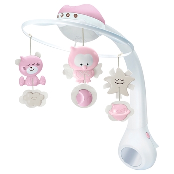 Infantino Muziekmobiel 3-in-1 met Nachtlampje en Sterrenprojector roze