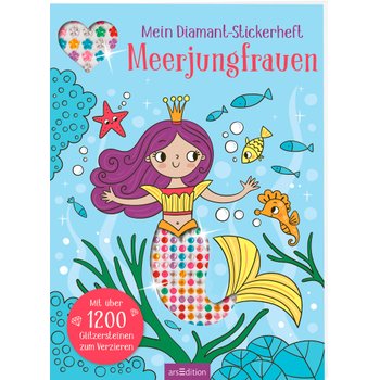Mein Diamant-Stickerheft Meerjungfrauen oder Feen sortiert