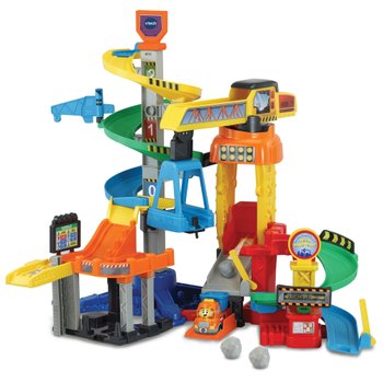 VTech Tut Tut Baby Flitzer Parkgarage Mega Baustelle mit Kipplaster