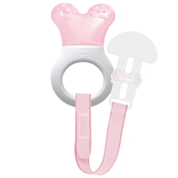 MAM Mini Teething Gums Cooler and Clip Pink