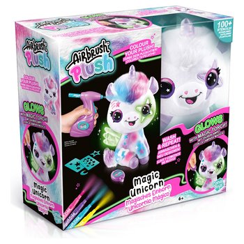 Airbrush Plush Magisches Einhorn Kuscheltier zum Selbstgestalten