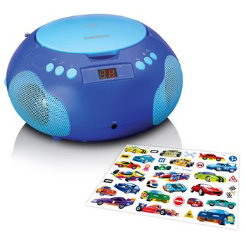 Lenco SCD-625 Draagbare CD-Speler voor Kinderen met Radio, Microfoon en Bluetooth blauw