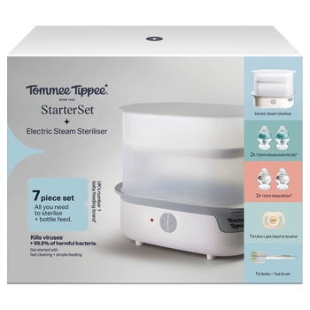 Tommee Tippee SuperSteam Electric Steam Steriliser Starter Set