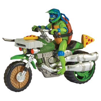 Tortues Ninja - Véhicule Deluxe Avec Figurine Leonardo 12 cm