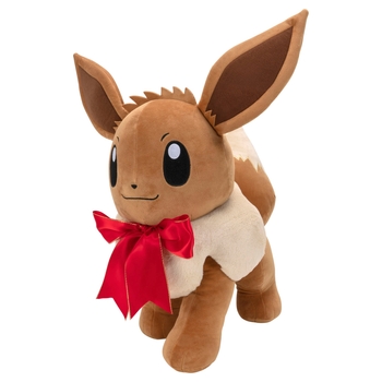 Pokémon XXL Kuscheltier Evoli mit Schleife 60 cm
