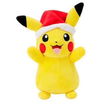 Pokémon - Peluche Pikachu avec Bonnet de Père Noël 20 cm