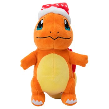 Pokémon - Peluche Salamèche avec Bonnet de Père Noël 20 cm