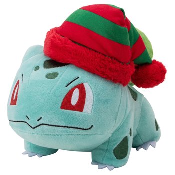 Pokémon - Peluche Bulbizarre avec Bonnet de Père Noël 20 cm