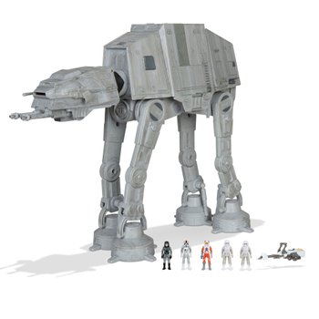 Star Wars Micro Galaxy Squadron Spielzeug Set mit AT-AT, Speeder und Figuren