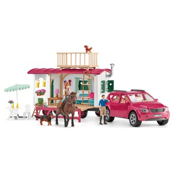 Schleich - Horse Club 72205 Voyage Équestre avec Caravane