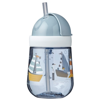 Little Dutch Mepal Trinkbecher mit Strohhalm Mio 300 ml Sailors Bay