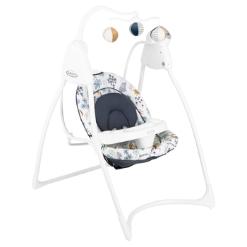 Graco elektrische Babyschaukel Lovin Hug Wiege Into the Wild blau