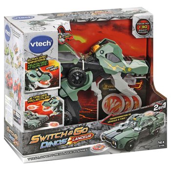 VTech - Switch & Go Dinos Tyram, Super T-Rex Lance Flammes