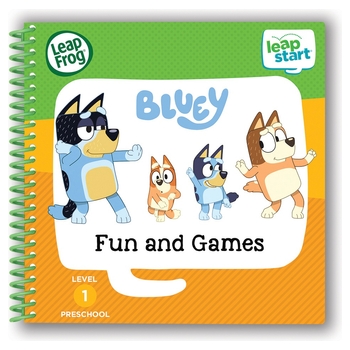 LeapFrog LeapStart Bluey Fun and Games Interactive Learning Book