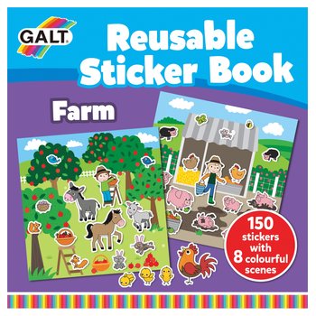 Galt Reusable Farm Stickers Book