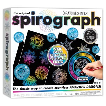 Spirograph - Coffret Création de Spirales Multicolores et Pailletées