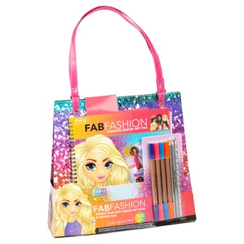 FabFashion Malset mit Modedesign-Mappe und Tragetasche