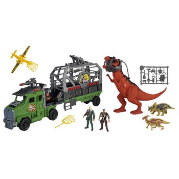 Dino Valley Ultimate Convoy Giant T-Rex Playset with Lights and Sounds