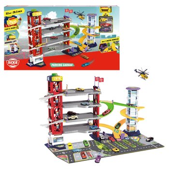 Dickie Toys - Garage 5 Niveaux avec 3 Véhicules