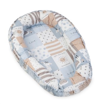 Julius Zöllner Babynestje NIDO Patch Blue Patchwork blauw
