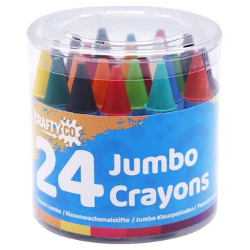 Crafty Co. Jumbo Crayons Set 24 Piece